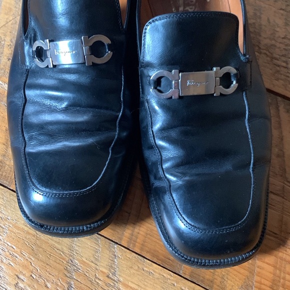 Salvatore Ferragamo Black Leather Loafers - Picture 6 of 16